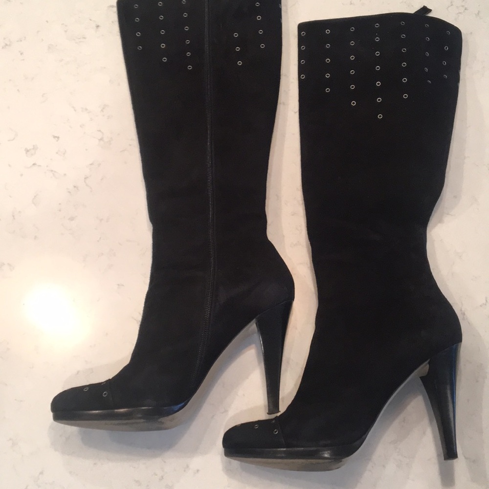 Calvin Klein Tall Black Suede Boots